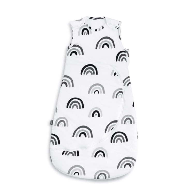 Snuz Pouch Sleeping Bag 2.5 Tog Mono Rainbow 0 To 6 Months