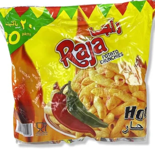 Raja Potato Chips Crisp Hot 12G*20