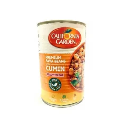 California Garden Premium Fava Beans With Cumin 450Gm