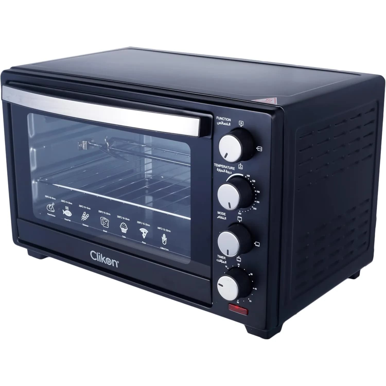 Clikon 60ltr Toaster Oven With Rotisserie Ck4315n