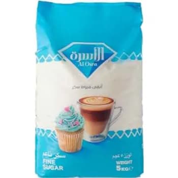 Al Osra White Sugar Bag, Fine Sugar, 5Kg