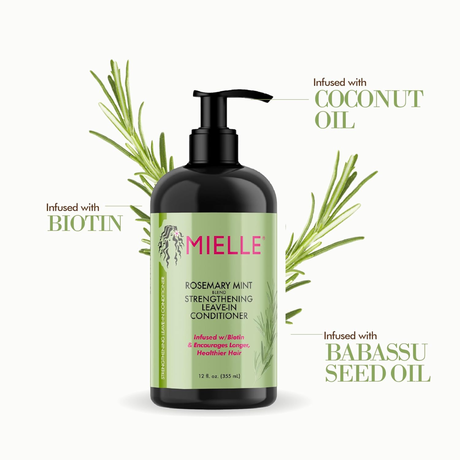 Mielle Rosemary Blend Strengthening Leave-In Conditioner [355Ml]