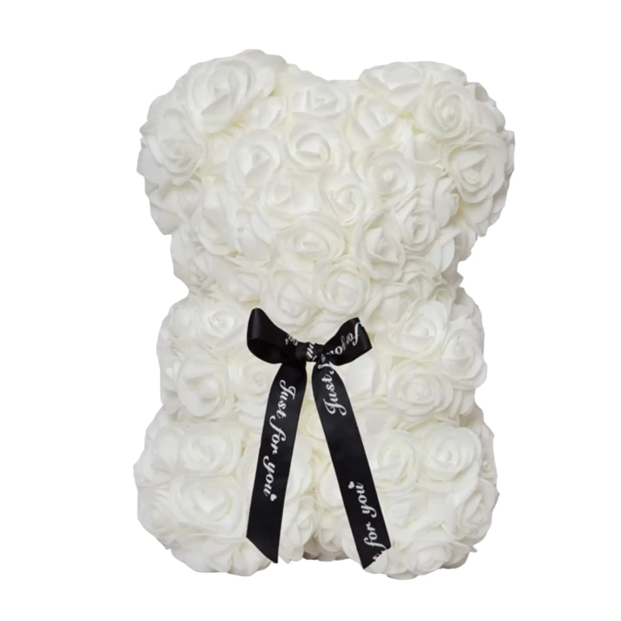 Bear Artificial Flower White