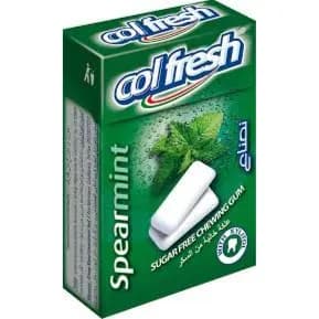 Colfresh Sugar Free Chewable Gum Spearmint Flavour 21Gm 15 Pcs