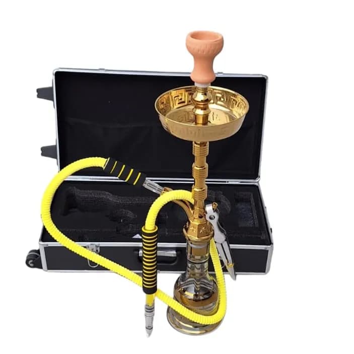 Mg Shisha Set Gold With Trolly Bag Mg-107