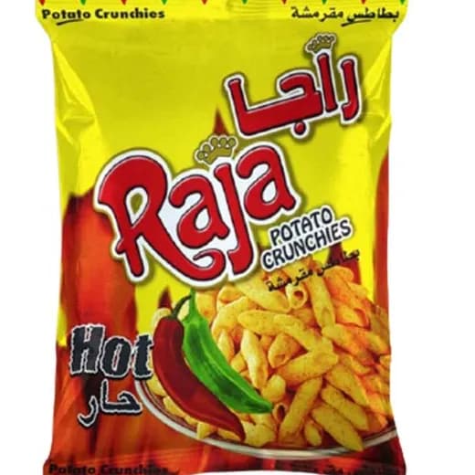 Raja Potato Chips Crisp Hot 125g