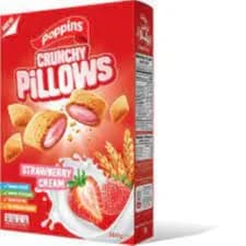 Poppins Crunchy Pillows Strwbry Cream 300Gm