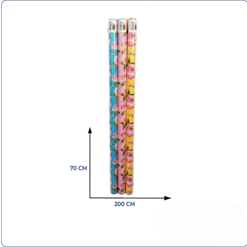 Flower Design Gift Wrapping Paper - 70 Cm X 2m - Gpql04