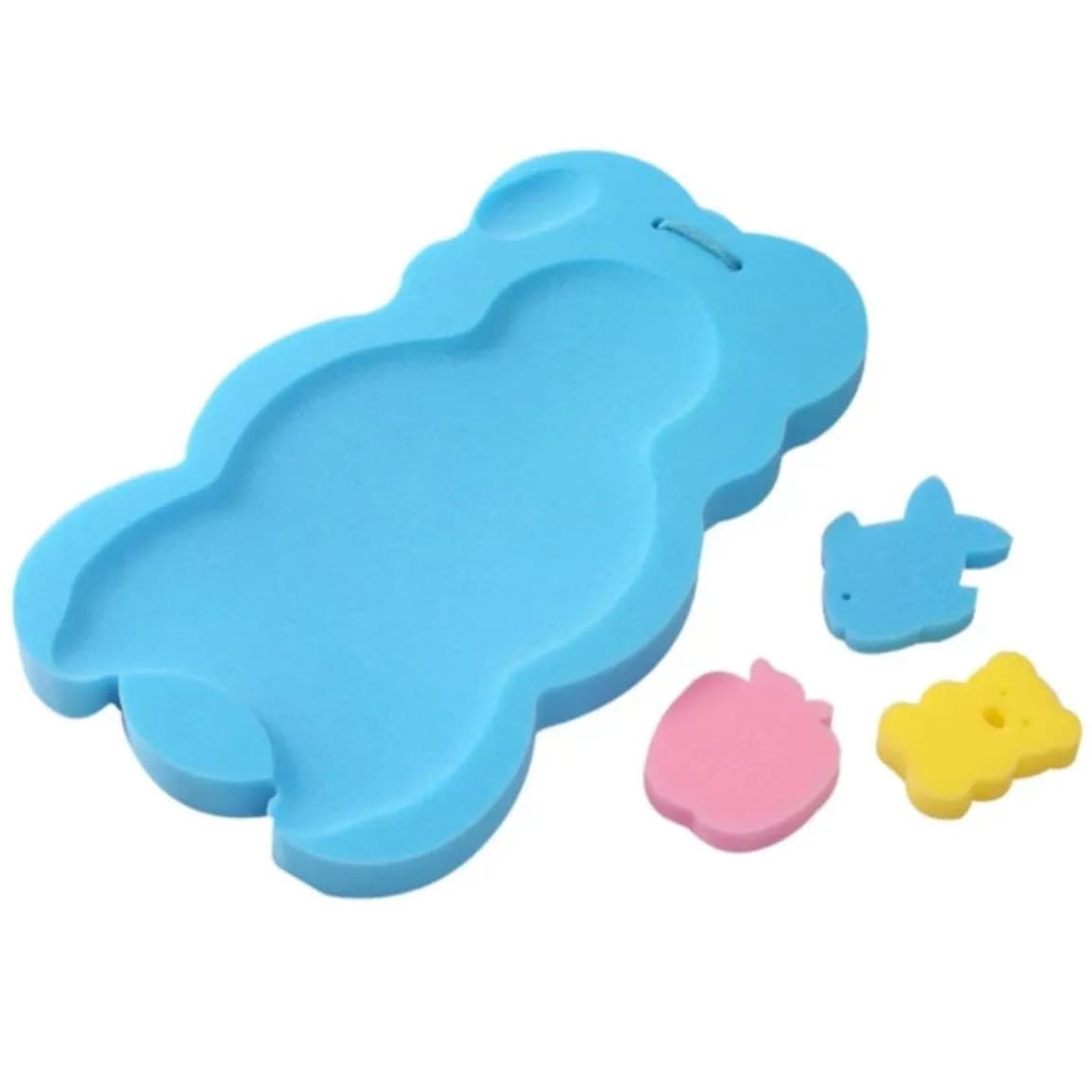 Bath Sponge Bath Mat For Newborn - Blue