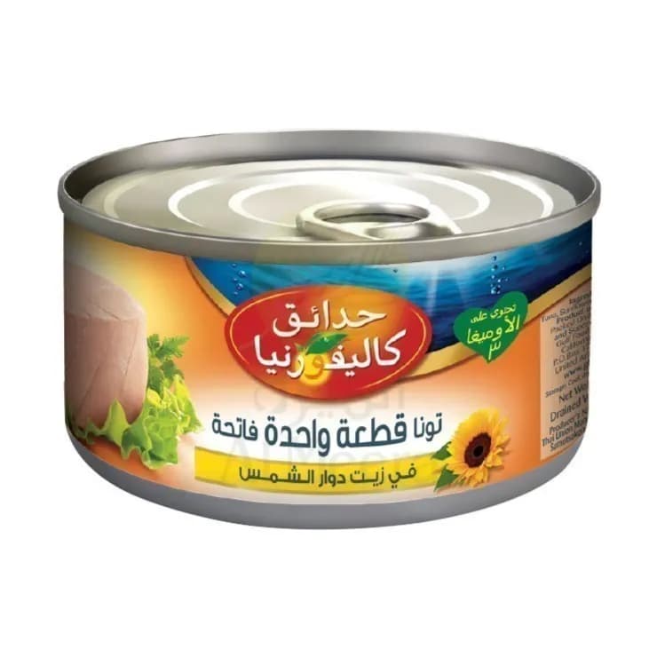 California Garden Light Solid Tuna In Vegetable Oil 185Gm