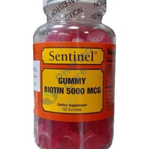 Sentinel Biotin Gummy 5000 Mcg 100S