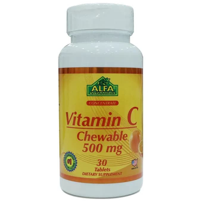 Alpha Vitamin C Chewable 500Mg 30 Tablets