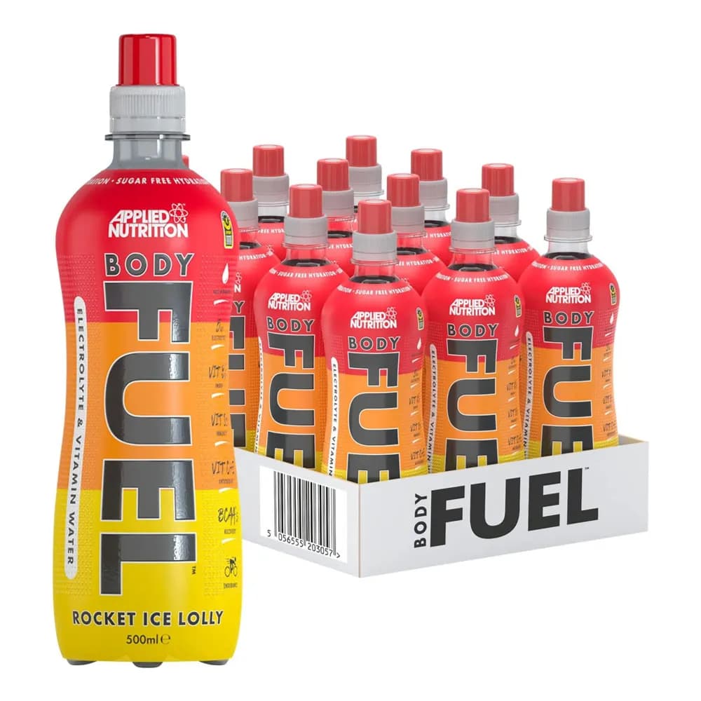 Applied Nutrition Body Fuel Rocket Ice Lolly Flavour Electrolyte and Vitamin Water 500ml 12 Unit x 1 Box