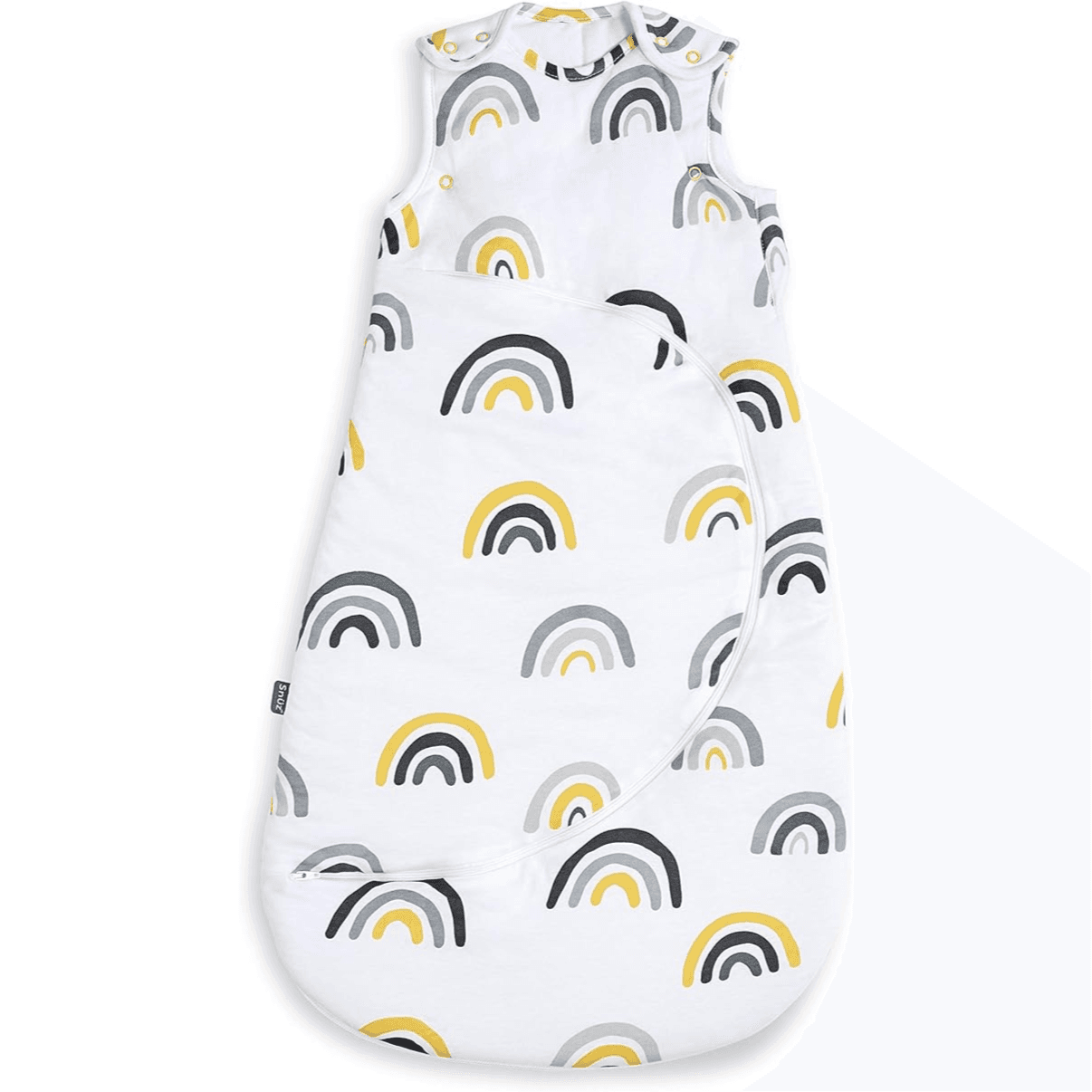 Snuz Pouch Sleeping Bag 1.0 Tog Mustard Rainbow 0 To 6 Months