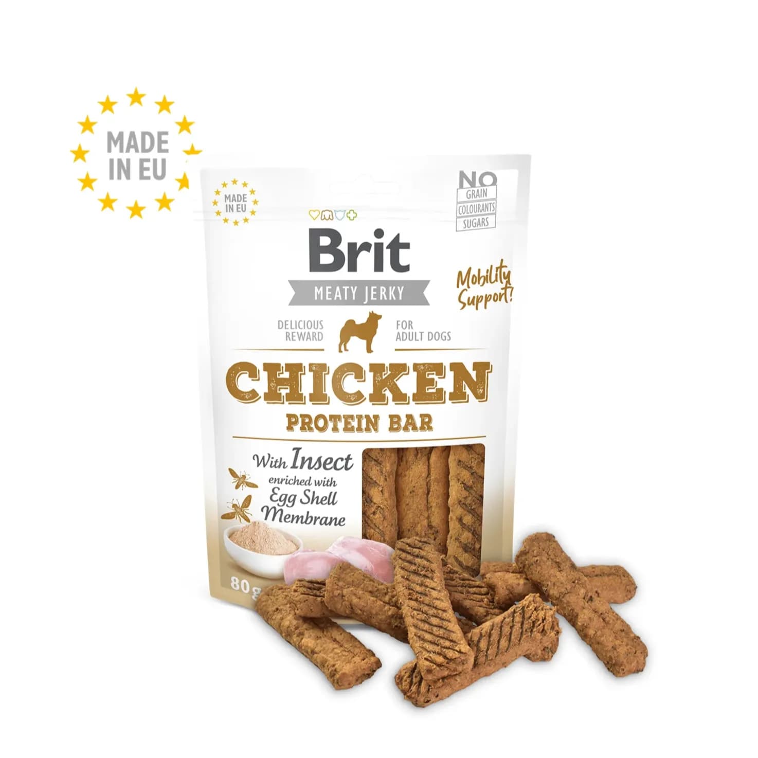 Brit Jerky-chicken With Insect Protein Bar 80g