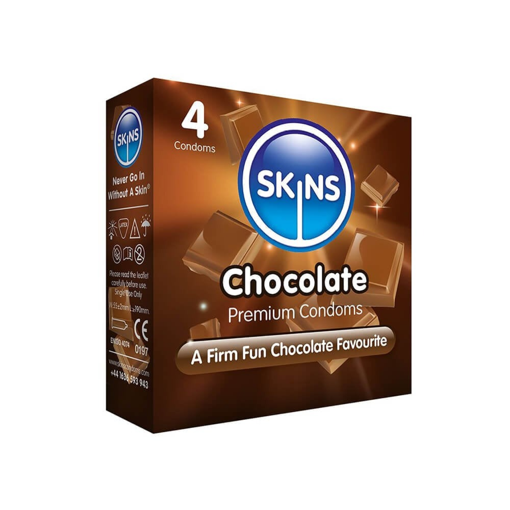 Skins Chocolate Flavour Condoms 4's