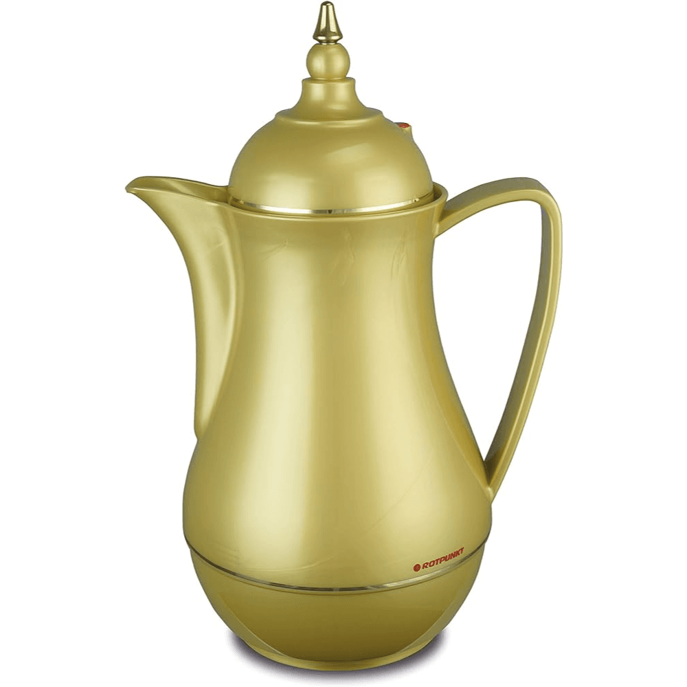 إبريق فراغ ROTPUNKT R915 سعة 0.50 لتر - سبفير ذهبي (وظيفة عزل موثوقة مع أكثر من 24 ساعة ساخنة وأكثر من 36 ساعة باردة)