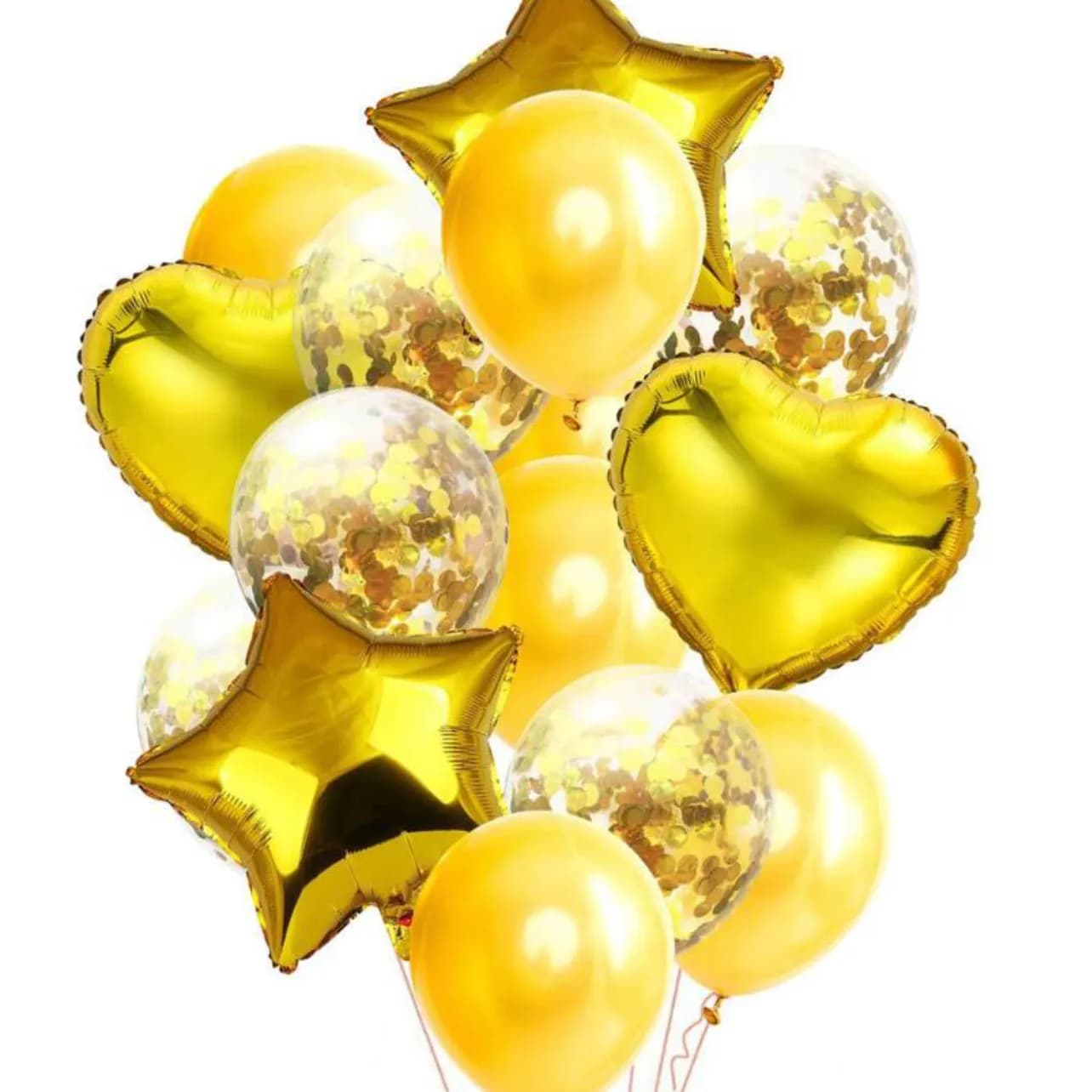 Helium Balloon Gold Package