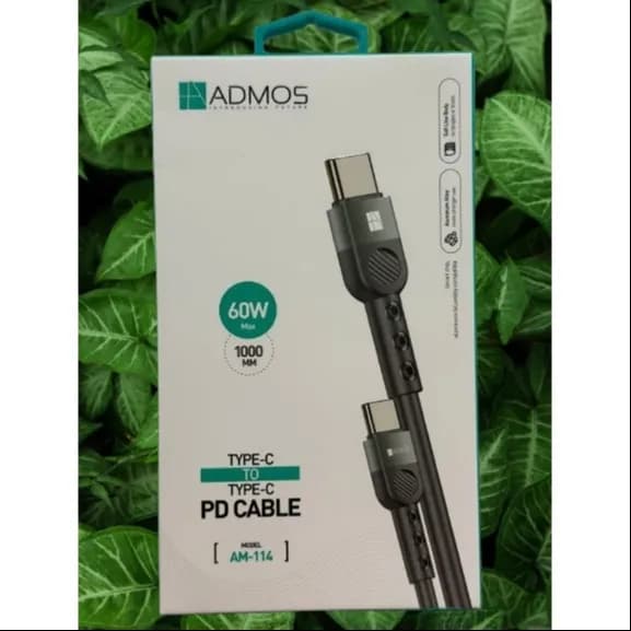 Admos Am-114 60w Type-c To Type-c Cable 1mtr