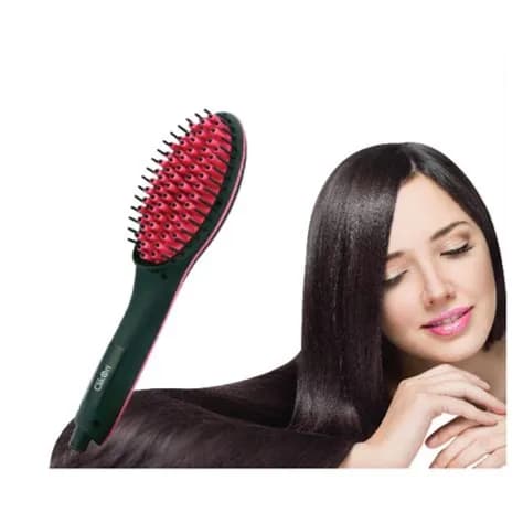 Clikon Ck3259 Ceramic Electric Hair Straightening Brush -Black