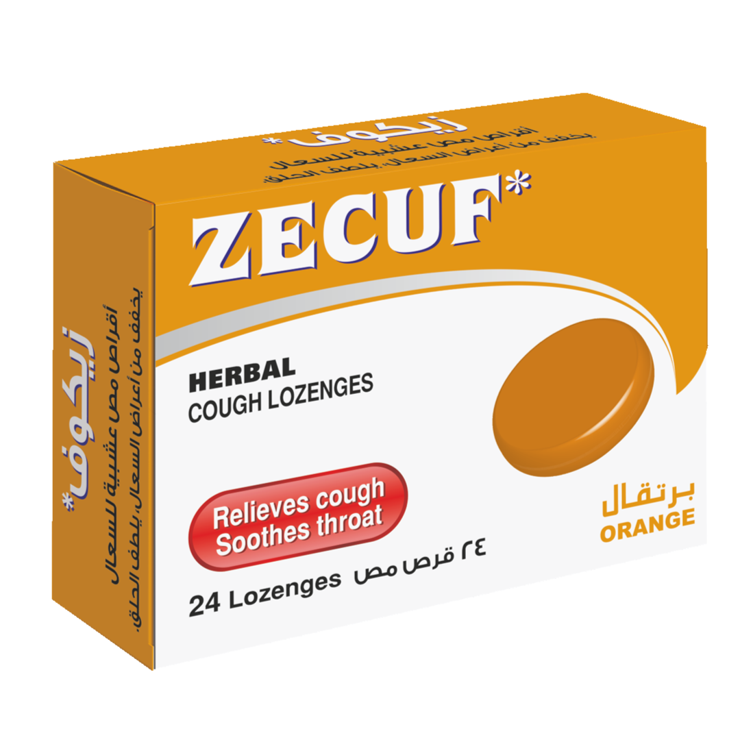 Zecuf Herbal Lozenges (Orange) - 24'S