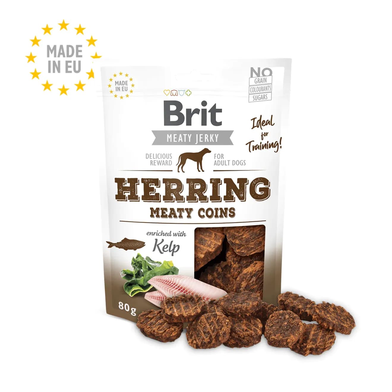 Brit Jerky-herring Meaty Coins 80g