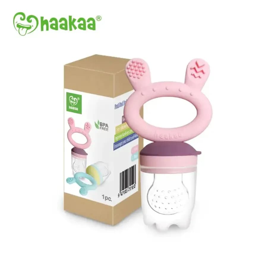 Haakaa Teether Feeder - Pink