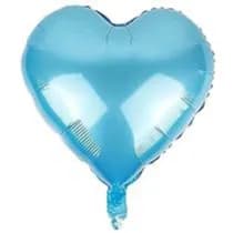 Balloon Heart Light Blue Helium