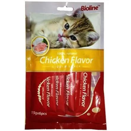 Bioline Chicken Flavor Liquid Snack 15Gm*6Pcs