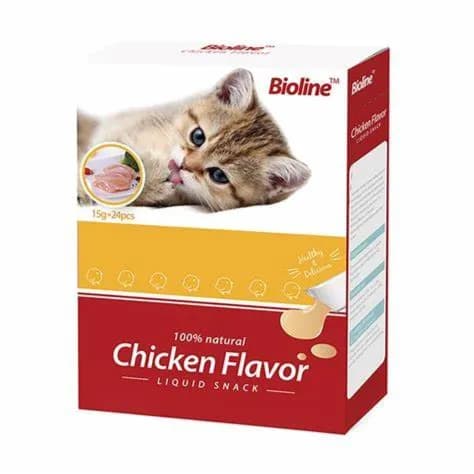 Bioline Chicken  Flavor Liquid Snack 15Gm*24Pcs Box