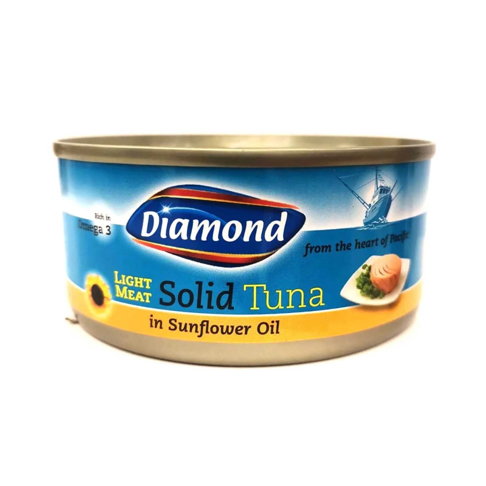 Diamond Light Meat Solid Tuna In Sunflower Oil 140gr