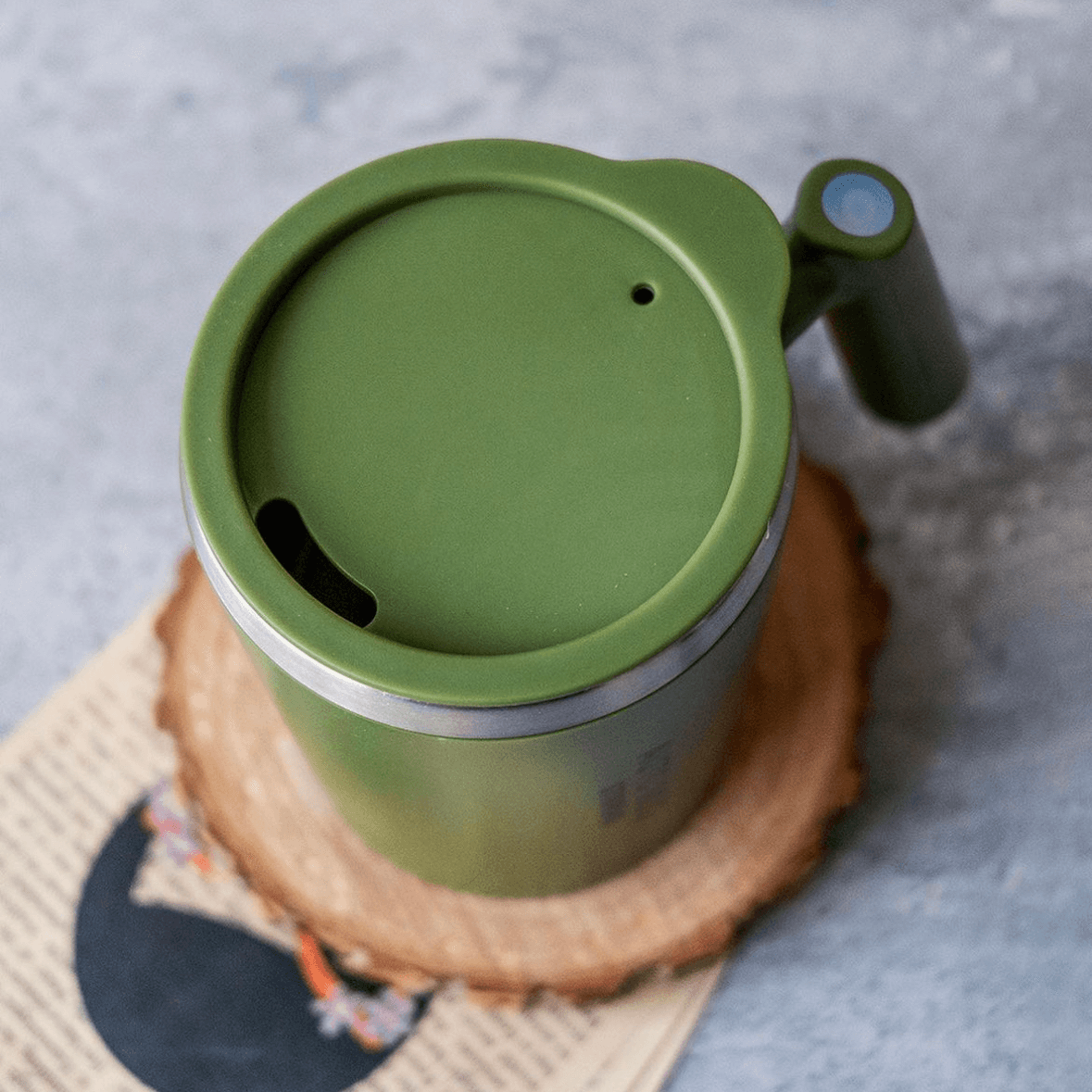 Auto Mug Stirring Green