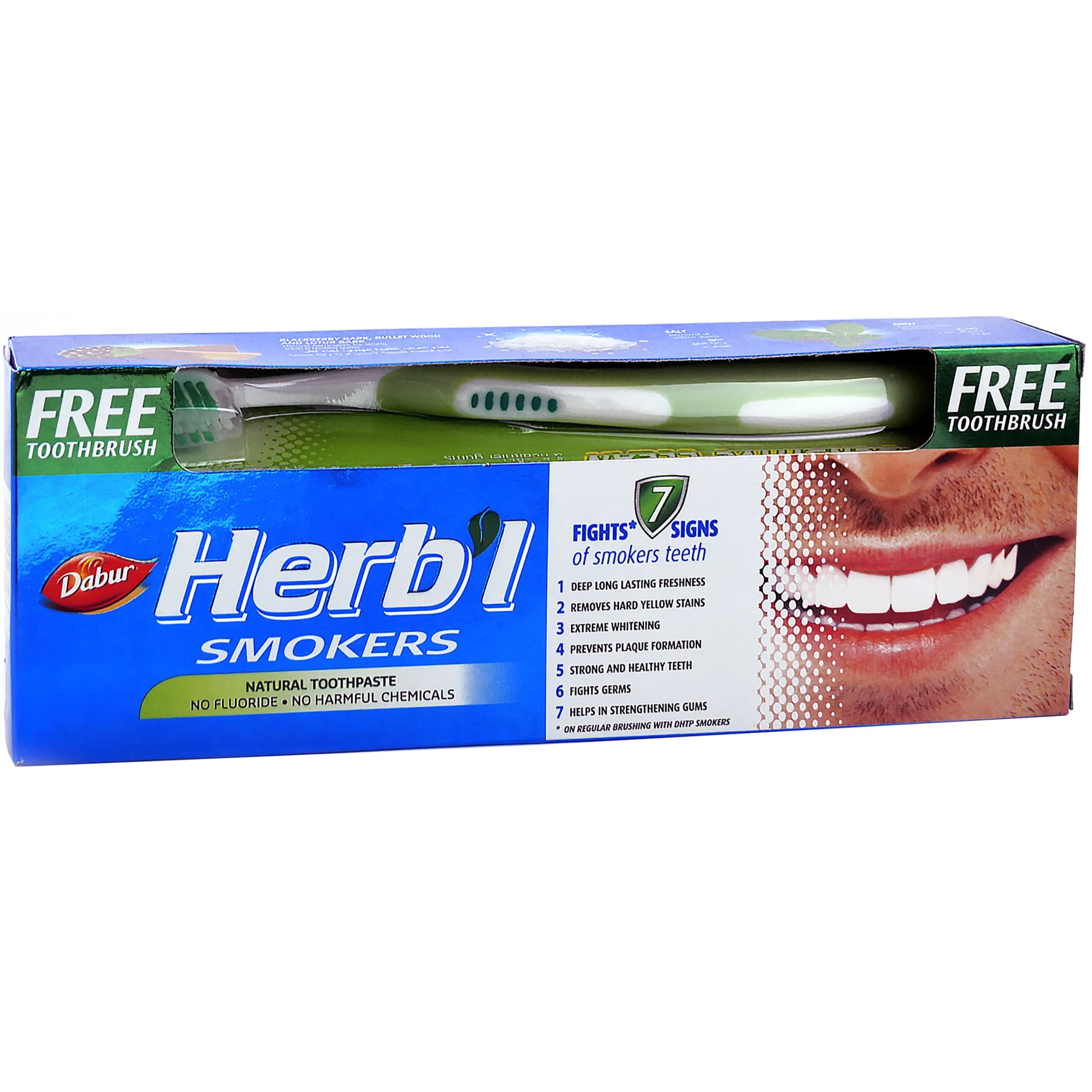 Dabur Smokers Tooth Paste 150ml -free Brush