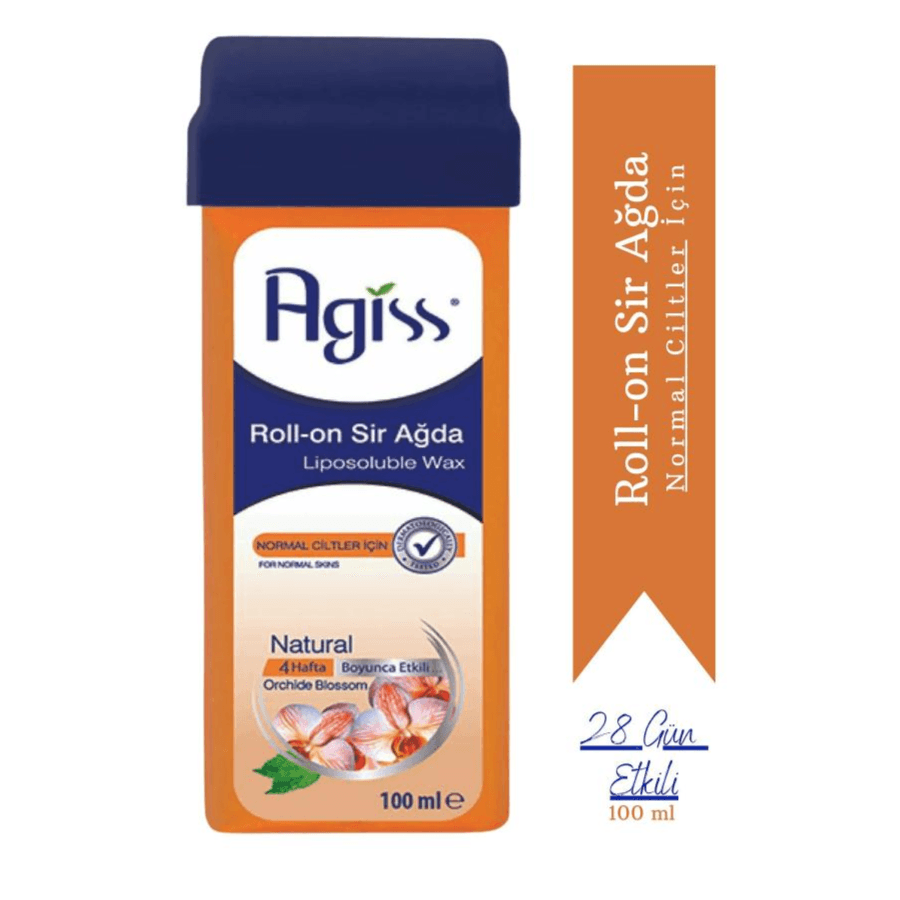 Agiss Roll-on Liposoluble Wax Natural Orchide Blossom  for normal skin 100ml