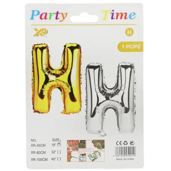 Party Time H Foil Balloon