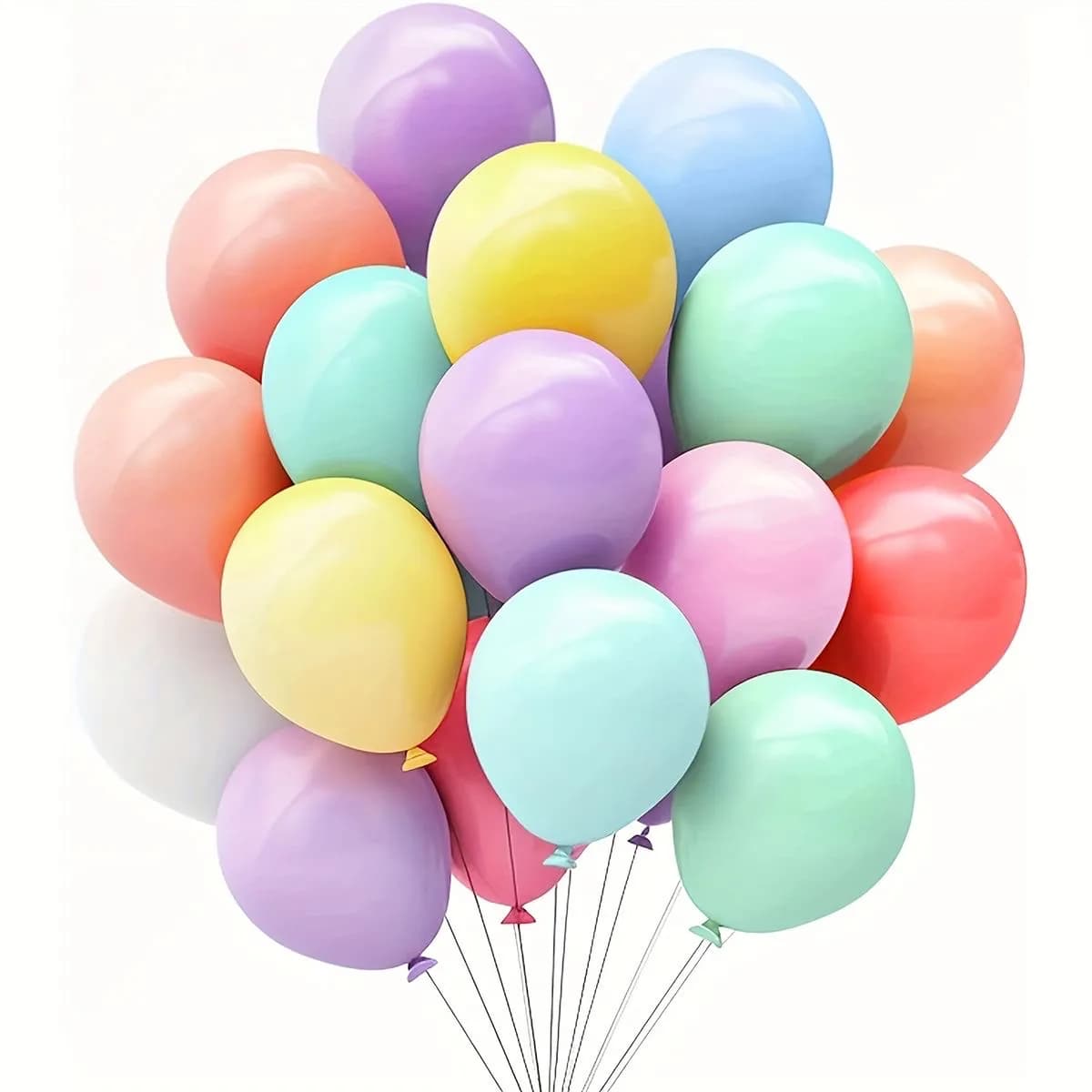 Set Balloons Color Pastel