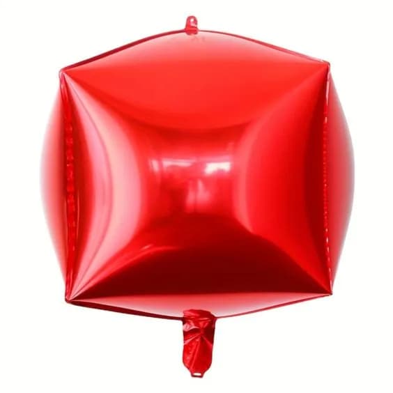 Foil Balloon Cube Red