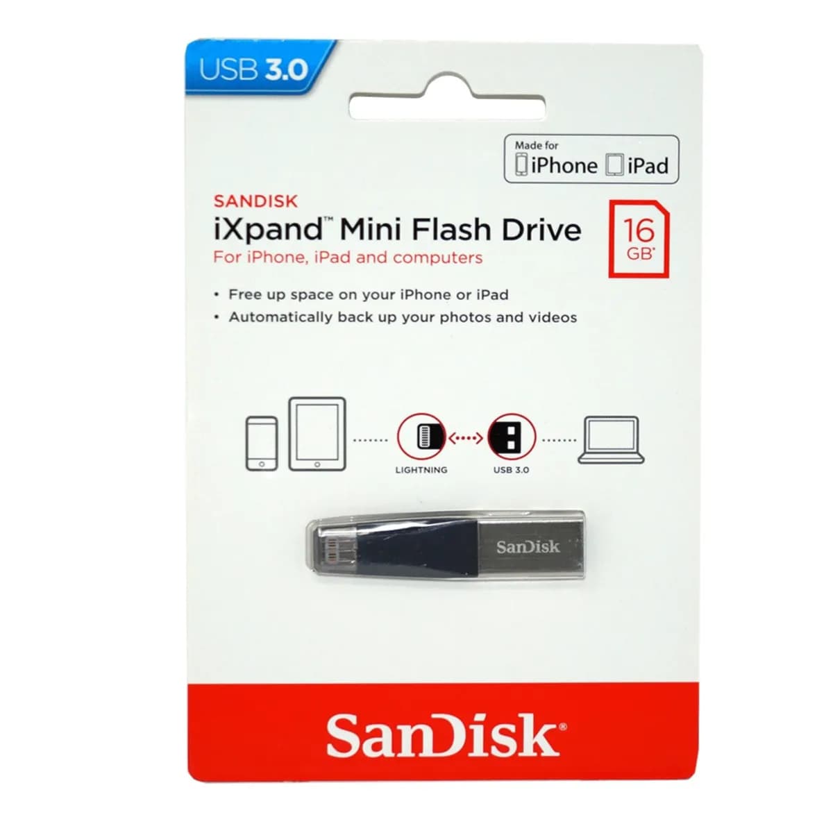 Sandisk Ixpand Mini Flash Drive 16Gb