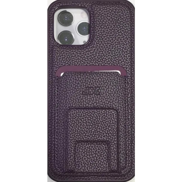 Iphone 12 Pro Max JDK Lether wallet Case purple