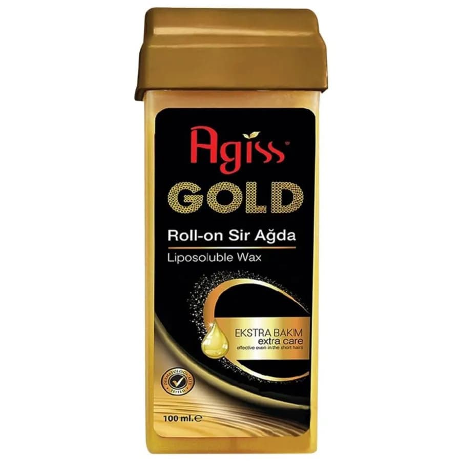 Agiss Gold Roll-on Liposoluble Wax Extra care effective even in the short hair 100ml