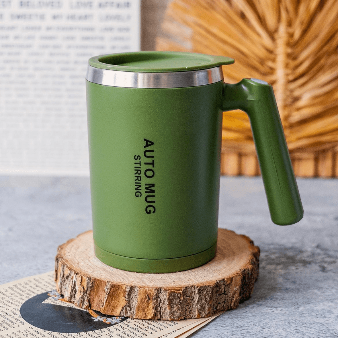 Auto Mug Stirring Green