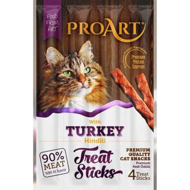 Proart Cat Treat Sticks With Turkey 20gm(4pc)