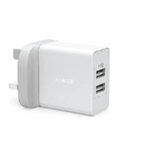 Anker 24W 2 Port Wall  Charger And Micro Usb 0.9M