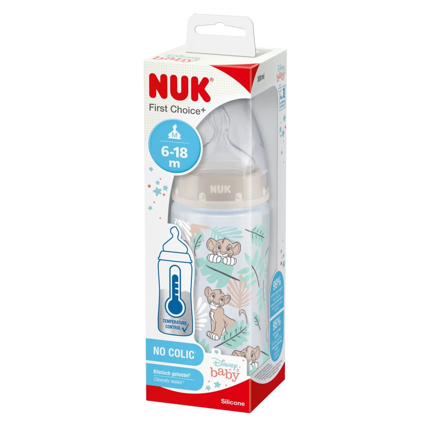 Nuk First Choice+ Pp Bottle Lion King 300 Ml