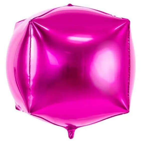 Foil Balloon Cube Pink