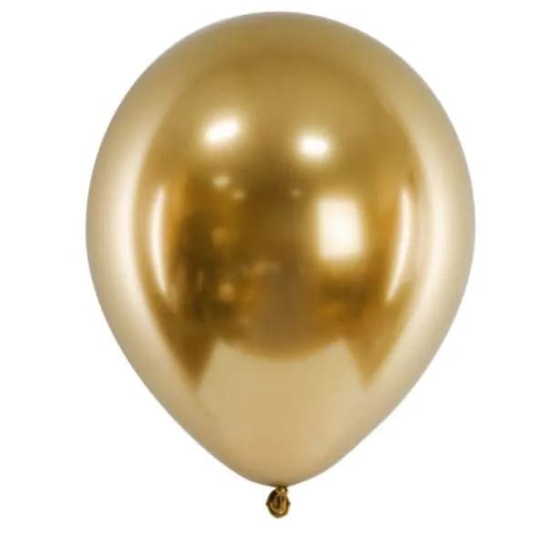 Golden Chrome 2 Helium Balloon