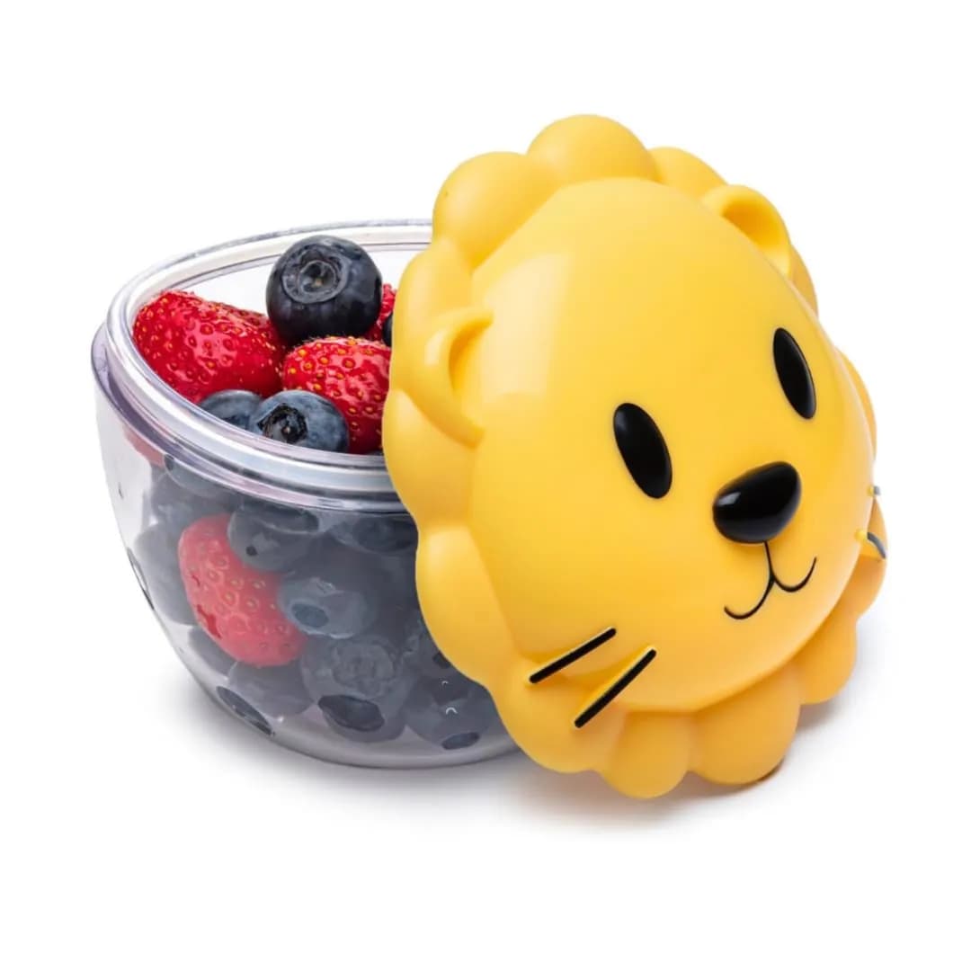 Melii Animal Snack Containers With Lids, Lion