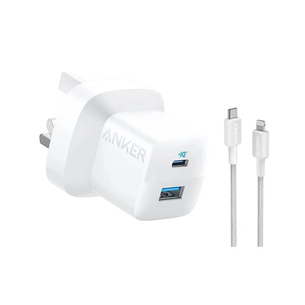 Anker 323 Charger 33W + Type-C To Lightning Cable -1M