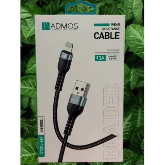 ADMOS AM-102LC USB to Lightning Braided Cable 1Mtr