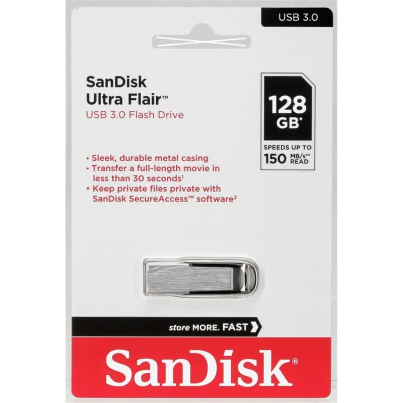 Sandisk Cruzer Ultra Flair 128Gb Usb 3.0 Pendrive